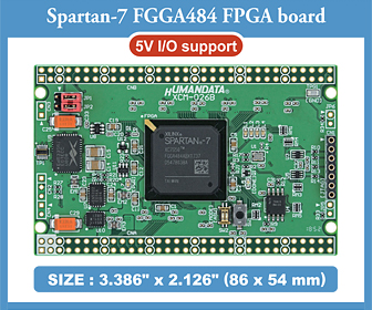 Xilinx Spartan-7 FGGA484 FPGA board, XCM-026